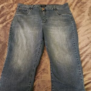 d.JEANS 22W womens gently used capris excellents shape